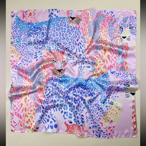 Colorful Leopard Print Scarf P33 - Picture 1 of 5